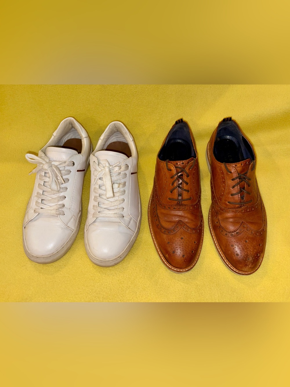 2 Men’s Shoes - Cole Haan Wingtip Oxfords & Steve Madden P-COOPR - Size 8.5 & 9